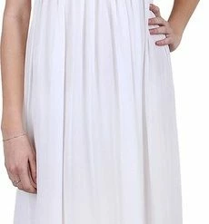 Korting ⌛ Produkt John Zack - Elegante Witte Maxi Boho Chiffon / L 🥰