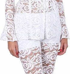 Uitgang 😀 Produkt John Zack Witte Kanten Blouse / XL 😉