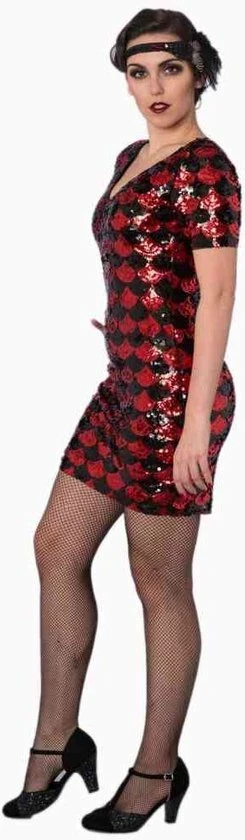 Begroting β€οΈ Dancing Days Kokerjurk -M- THE GREAT GATSBY Zwart/Rood π― 3 Begroting β€οΈ Dancing Days Kokerjurk -M- THE GREAT GATSBY Zwart/Rood π― - Afbeelding 3