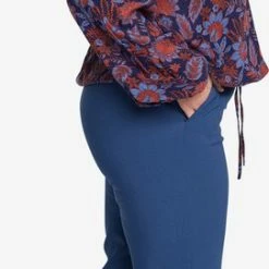 Promo 👍 EVIVA - Broek Met Wijde Pijpen - Donkerblauw 🔥 -dameskleding Verkoop 271x840 1