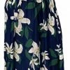 Goedkoop 🤩 Merkloos Dames Maxi Zomerjurk Met Bloemenprint M/L Donkerblauw/wit 🥰