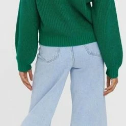 Groothandel ⭐ VERO MODA VMELLIONE LS HIGHNECK CABLE BLOUSE BF Dames Trui - Maat XL 🔔 -dameskleding Verkoop 303x840 5