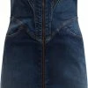 Uitgang ❤️ Guess Lilamor Denim 👗 Dress Dames Jurk - Blauw - Maat S 🥰
