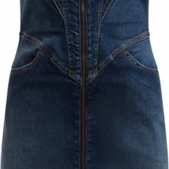 Uitgang ❤️ Guess Lilamor Denim 👗 Dress Dames Jurk - Blauw - Maat S 🥰