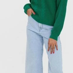 Groothandel ⭐ VERO MODA VMELLIONE LS HIGHNECK CABLE BLOUSE BF Dames Trui - Maat XL 🔔 -dameskleding Verkoop 328x840 4