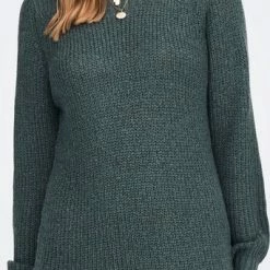 Korting 🎉 Jacqueline De Yong Jurk Jdywhitney Megan L/s Boat 👗 Dress Knt 15234103 North Atlantic/w Black Pl Dames Maat - L 🎉 -dameskleding Verkoop 342x840 5