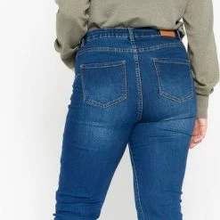 Beste deal 🔔 LOLALIZA Slim Fit 👖 Jeans - Donker Blauw - Maat 44 🥰 -dameskleding Verkoop 346x840 3
