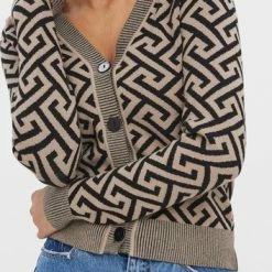Beste Pirce ⌛ Vero Moda Vest Vmaria Ls V-neck Cardigan 10270916 Black/w. Silver M. Dames Maat - M 🎁