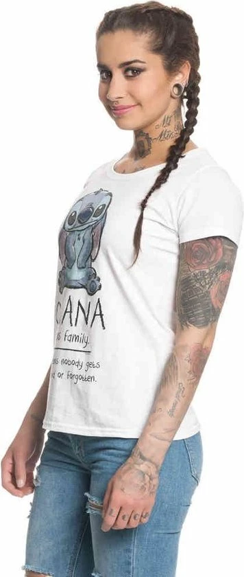 Begroting π Disney Lilo & Stitch Dames Tshirt -XL- Ohana Means Family Wit π 4 Begroting π Disney Lilo & Stitch Dames Tshirt -XL- Ohana Means Family Wit π - Afbeelding 4