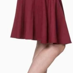 Goedkoopste ✔️ Dancing Days Rok -L- Sophia Bordeaux Rood 🛒 -dameskleding Verkoop 362x840 1