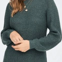 Korting 🎉 Jacqueline De Yong Jurk Jdywhitney Megan L/s Boat 👗 Dress Knt 15234103 North Atlantic/w Black Pl Dames Maat - L 🎉 -dameskleding Verkoop 366x840 6