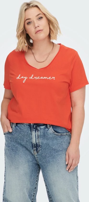 Beste deal β¨ ONLY CARMAKOMA CARQUOTE SS V-NECK REG TEE JRS Dames T-shirt - Maat S-42/44 π 4 Beste deal β¨ ONLY CARMAKOMA CARQUOTE SS V-NECK REG TEE JRS Dames T-shirt - Maat S-42/44 π - Afbeelding 4