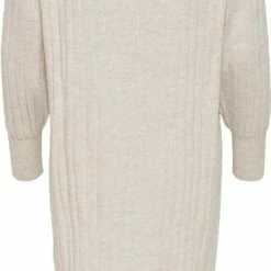 Beste Pirce ✔️ Only Jurk Onlnew Tessa L/s Midi V 👗 Dress Knt Noos 15236372 Pumice Stone/w. Melange Dames Maat - S 🥰 -dameskleding Verkoop 374x840 2