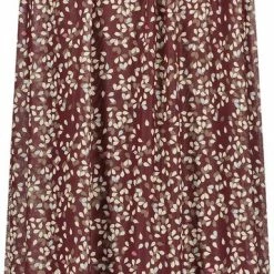 Top 10 🥰 TAIFUN Dames Uitlopende Midirok Met Elastische Band Taupe Gemustert-42 🧨 -dameskleding Verkoop 384x840 5