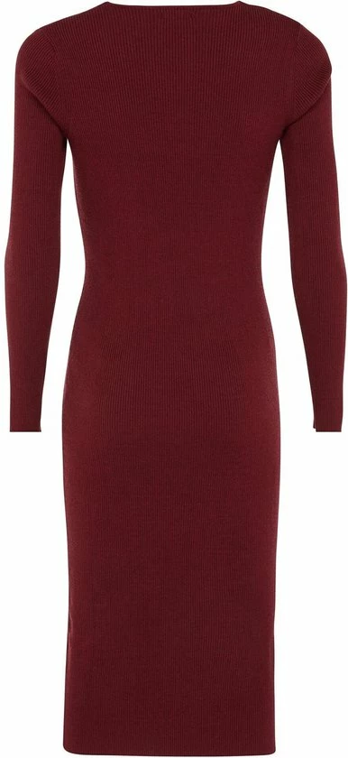 Beste Verkoop π€© Mexx Dames V-neck Gebreide Jurk Donker Rood π 3 Beste Verkoop π€© Mexx Dames V-neck Gebreide Jurk Donker Rood π - Afbeelding 3