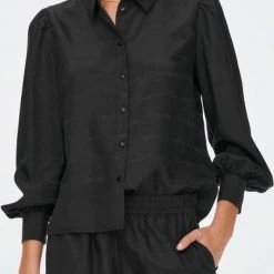 Groothandel 👍 Jacqueline De Yong Blouse Jdyjackie L/s 👚 Shirt Wvn 15268402 Black Dames Maat - L 🛒 -dameskleding Verkoop 390x840 1