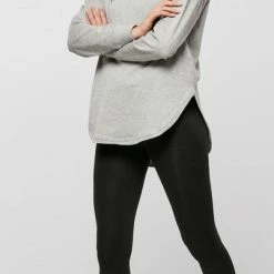 Promo ⌛ Senvi Dames Oversized Hoodie - Kleur Sport Grijs - Maat L 💯 -dameskleding Verkoop 402x840 3