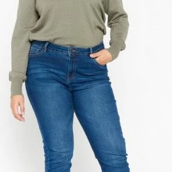 Beste deal 🔔 LOLALIZA Slim Fit 👖 Jeans - Donker Blauw - Maat 44 🥰 -dameskleding Verkoop 402x840 5
