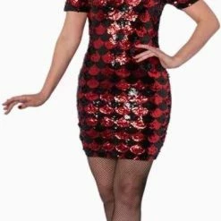 Begroting ❤️ Dancing Days Kokerjurk -M- THE GREAT GATSBY Zwart/Rood 💯