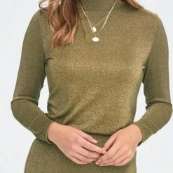 Promo 😉 Jacqueline De Yong T-shirt Jdylea L/s Highneck Top Jrs 15272801 Scarab Dames Maat - L ❤️ -dameskleding Verkoop 404x840 2