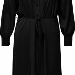 Top 10 😍 ONLY CARMAKOMA CARRIELLE LS 👕 SHIRT CALF 👗 DRESS SOLID WVN Dames Jurk - Maat 52 🔔