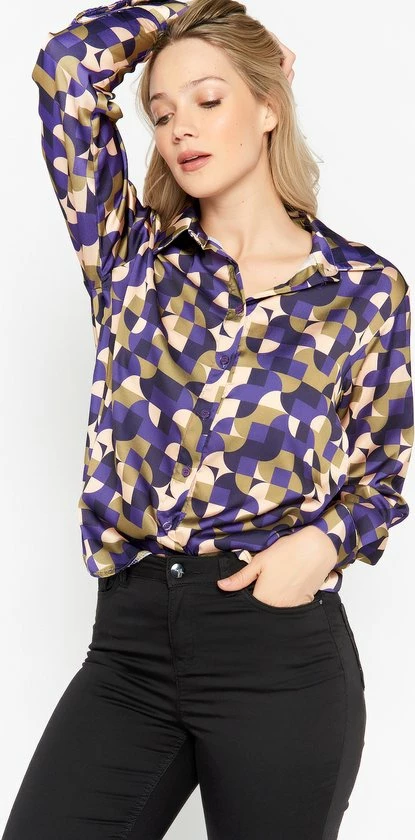 Aanbiedingen 𧨠LOLALIZA Hemd Met Grafische Retroprint - Paars - Maat 44 π― 1 Aanbiedingen 𧨠LOLALIZA Hemd Met Grafische Retroprint - Paars - Maat 44 π―