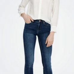 Groothandel 👏 Only 👖 Jeans Onlblush Mid Flared Dnm Tai021 Noos 15264050 Dark Blue Denim Dames Maat - W30 X L32 🎁 -dameskleding Verkoop 416x840 1