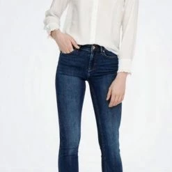 Groothandel 👏 Only 👖 Jeans Onlblush Mid Flared Dnm Tai021 Noos 15264050 Dark Blue Denim Dames Maat - W30 X L32 🎁 -dameskleding Verkoop 420x840