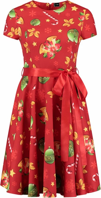 Beste Pirce β€οΈ X-Mas Fashion House Kerstjurk Red Bells | Maat 36 π 1 Beste Pirce β€οΈ X-Mas Fashion House Kerstjurk Red Bells | Maat 36 π