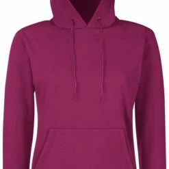 Beste Pirce 🔔 Fruit Of The Loom Vrouwen Dames Fit Sweatshirt Met Capuchon / Hoodie (Bordeaux) 🧨 -dameskleding Verkoop 433x840 1
