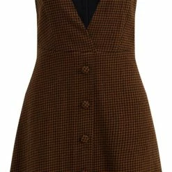 Flash-uitverkoop ๐ WE Fashion Dames Jurk Met Pied-de-poule Dessin ๐