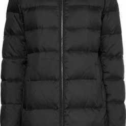 Korting 😉 Tommy Hilfiger Dames Global Stripe Donsjas Zwart Maat M 😀