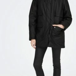 Kopen 🎉 Jacqueline De Yong Jas Jdymaximus Teddy Raincoat Otw Sie 15270963 Black Dames Maat - XL 😍 -dameskleding Verkoop 457x840 2