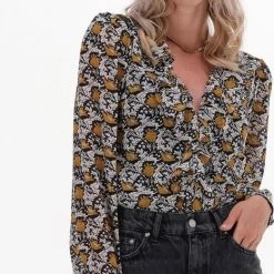 Aanbiedingen 🔔 Colourful Rebel Chelsea Flower Blouse Geel Dames - Basic Fit - Polyester - M 😀 -dameskleding Verkoop 466x840 3