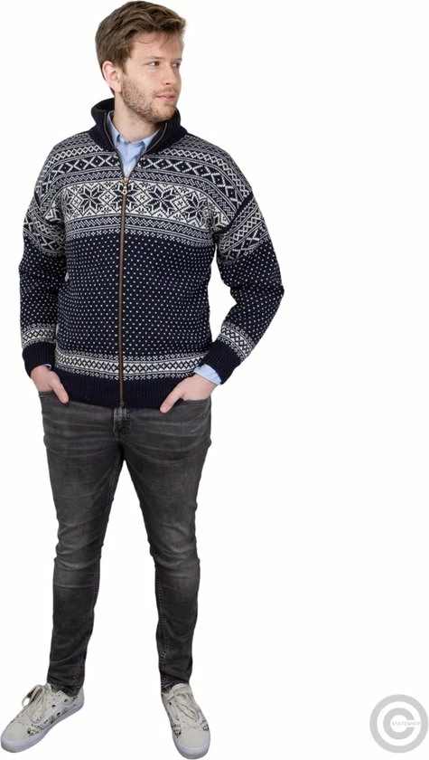 Groothandel ๐ John Brilliant Vest Van 100% Pure Nieuwe Noorse Wol, Donkerblauw ๐ 6 Groothandel ๐ John Brilliant Vest Van 100% Pure Nieuwe Noorse Wol, Donkerblauw ๐ - Afbeelding 6