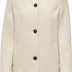 Beste Verkoop 👏 JDY JDYSONYA LONG BOUCLE JACKET OTW HAB Dames Jas - Maat L 🥰