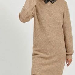 Groothandel ⭐ OBJECT OBJEVE NONSIA L/S KNIT 👗 DRESS NOOS Dames Jurk - Maat L 🤩 -dameskleding Verkoop 500x840 1