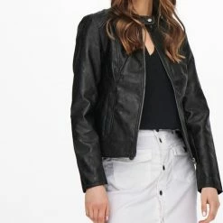 Hete verkoop ⌛ JDY JDYEMILY FAUX LEATHER JACKET OTW NOOS Dames Jas - Maat 38 😍 -dameskleding Verkoop 504x840 1