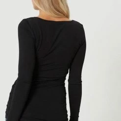 Coupon 😀 Vero Moda T-shirt Vmmaxi My Ls Soft Long U-neck Noos 10152908 Black Dames Maat - XXL ❤️ -dameskleding Verkoop 504x840 4