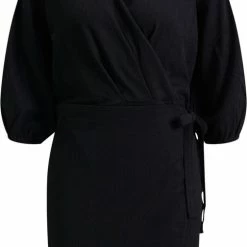 Kopen ⌛ WE Fashion Dames Overslagjurk Met Structuur ✨