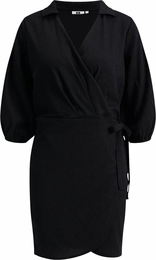 Kopen ⌛ WE Fashion Dames Overslagjurk Met Structuur ✨ 1 Kopen ⌛ WE Fashion Dames Overslagjurk Met Structuur ✨