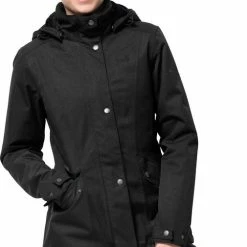 Flash-uitverkoop 👏 Jack Wolfskin Park Avenue Outdoorjas Dames - Black - Maat L 💯 -dameskleding Verkoop 505x840 3