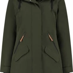 Uitgang 💯 Travelin' Jack Freia Waterdichte Damesjas - Parka Groen - Maat 42 🧨