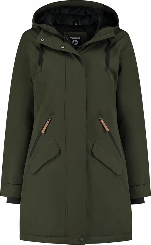 Uitgang π― Travelin' Jack Freia Waterdichte Damesjas - Parka Groen - Maat 42 𧨠1 Uitgang π― Travelin' Jack Freia Waterdichte Damesjas - Parka Groen - Maat 42 π§¨