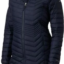 Nieuw 🥰 Columbia Powder Lite Mid Jacket Dames Outdoorjas - Dark Nocturnal - Maat S 🌟