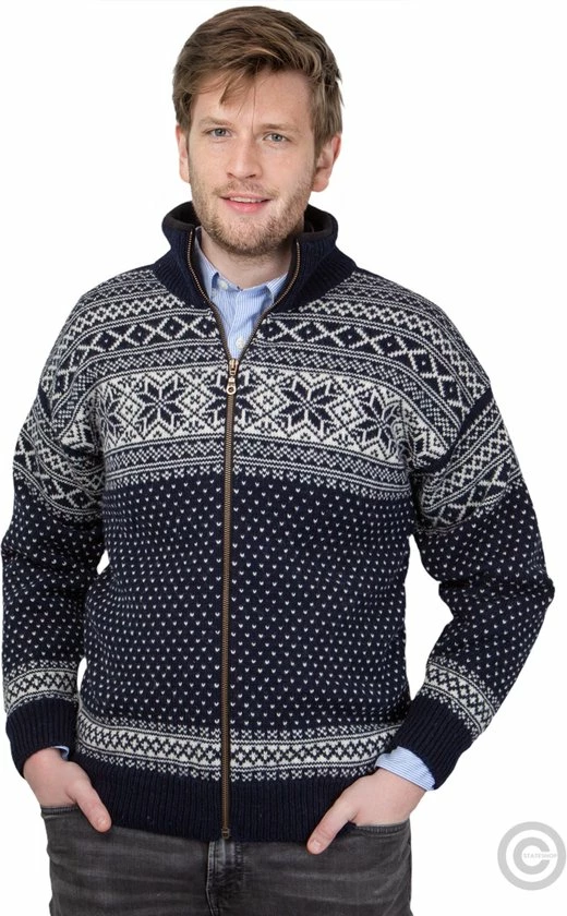 Groothandel ๐ John Brilliant Vest Van 100% Pure Nieuwe Noorse Wol, Donkerblauw ๐ 4 Groothandel ๐ John Brilliant Vest Van 100% Pure Nieuwe Noorse Wol, Donkerblauw ๐ - Afbeelding 4