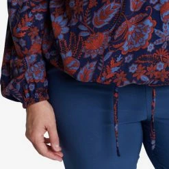 Promo 👍 EVIVA - Broek Met Wijde Pijpen - Donkerblauw 🔥 -dameskleding Verkoop 535x840 1