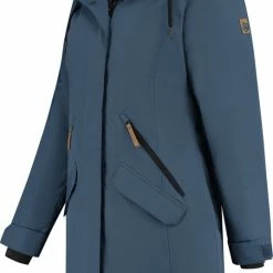 Groothandel 🧨 Travelin' Jack Freia Waterdichte Damesjas - Parka Blauw - Maat 40 😀