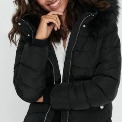 Promo 🧨 ONLY ONLCAMILLA QUILTED FURHOOD JACKET CC OTW Dames Jas - Maat XS 🛒 -dameskleding Verkoop 536x840 4