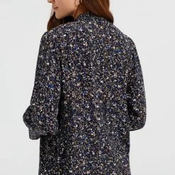 Beste Verkoop 🥰 WE Fashion Dames Blouse Met Dessin En Gesmockte Details 🥰 -dameskleding Verkoop 538x840 1